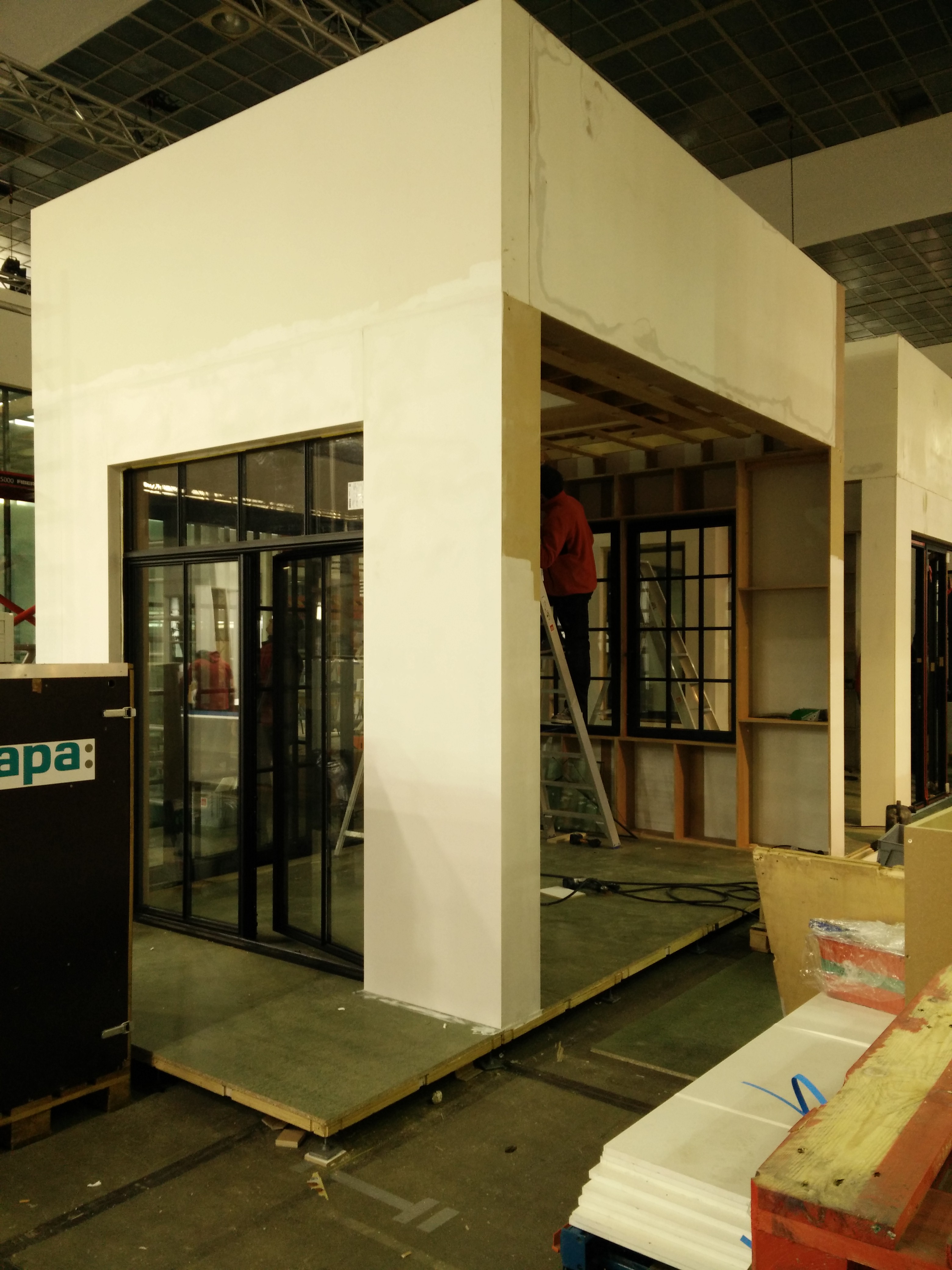 sapa batibouw stand in opbouw