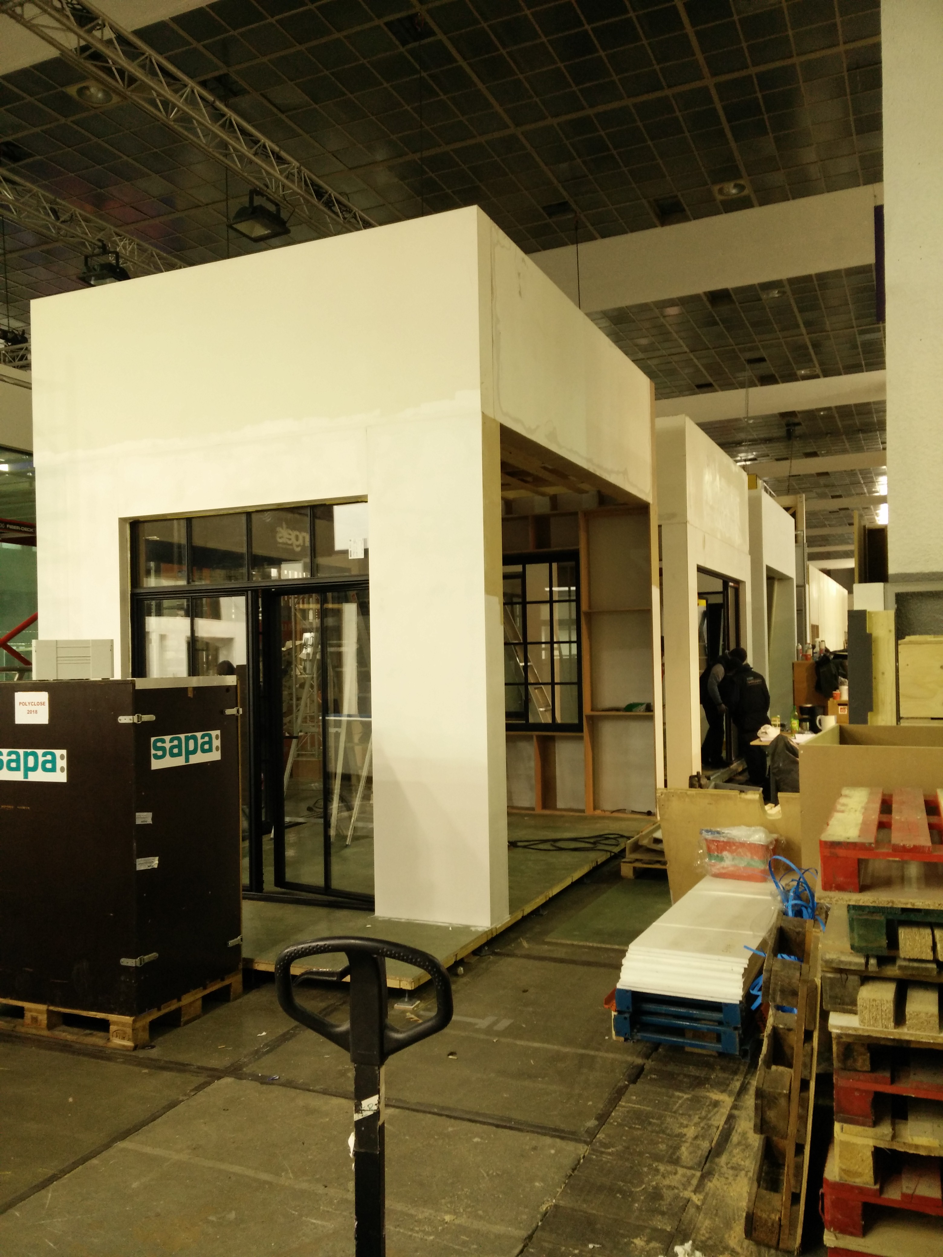 sapa batibouw stand in opbouw