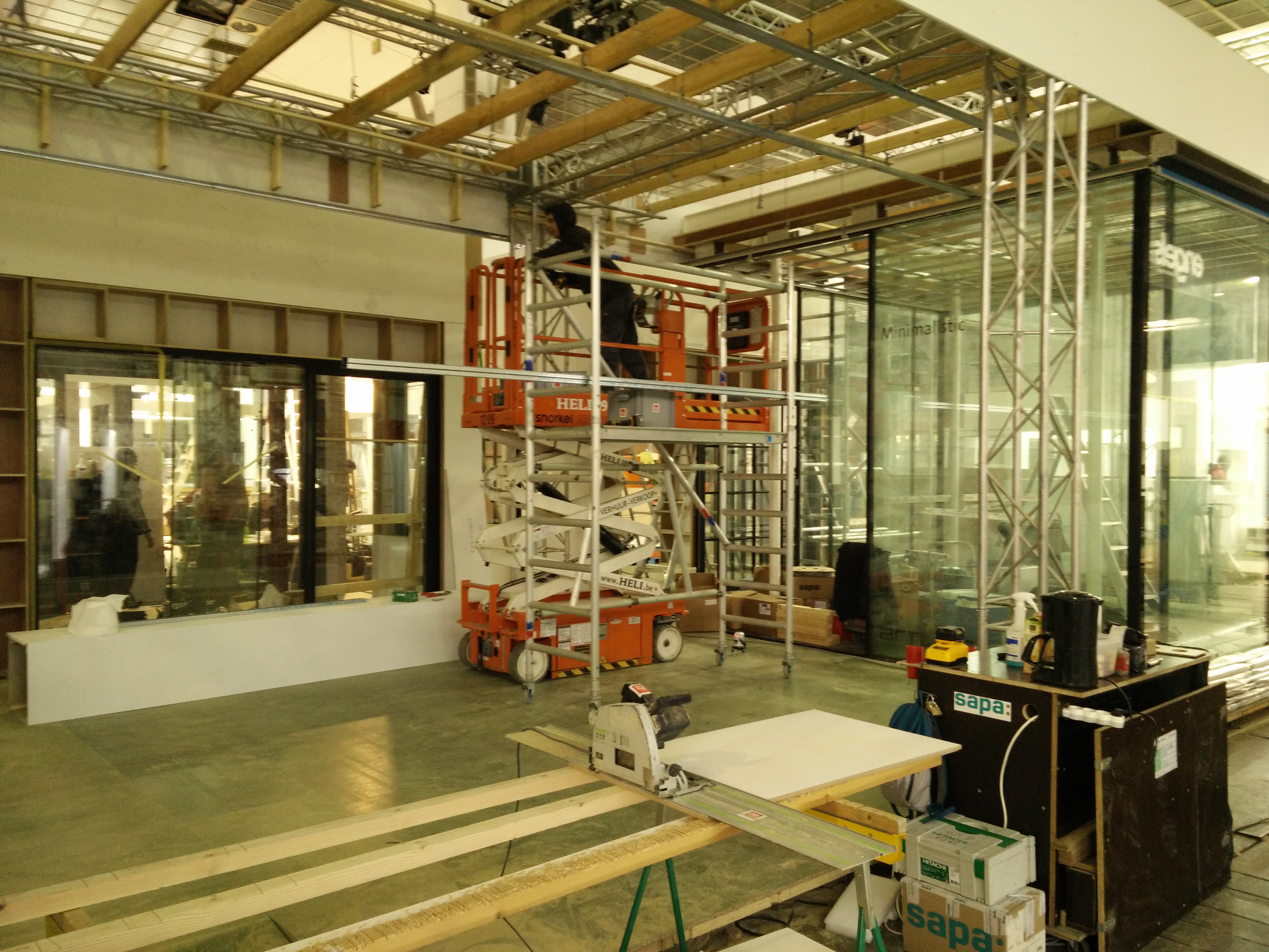 sapa batibouw stand in opbouw