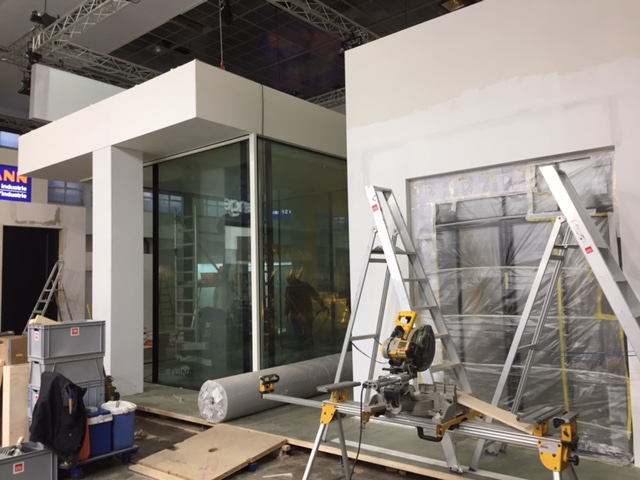 sapa batibouw stand in opbouw