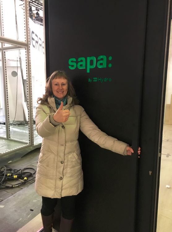 sapa batibouw stand in opbouw