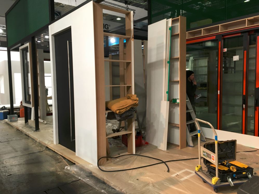 sapa batibouw stand in opbouw