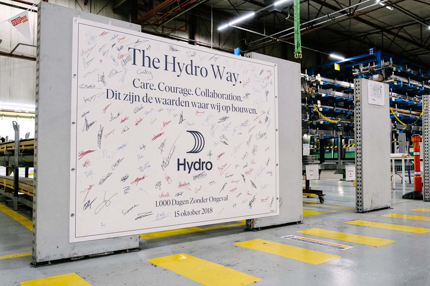 voka open bedrijvendag sapa paneel met handtekeningen the hydro way