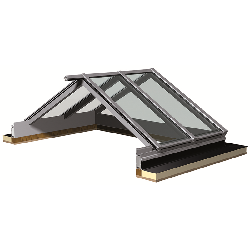 système de véranda en aluminium pour puits de lumière offrant un maximum de lumière