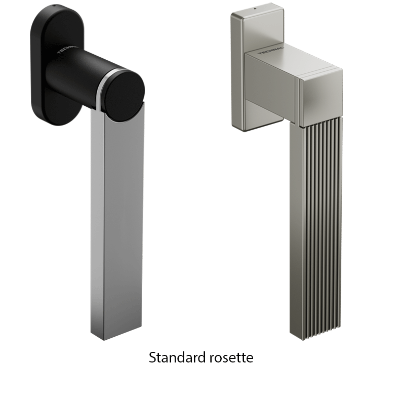 exlusief aluminium luxe handvat met rond vlak design of met vierkantig design met verticale textuur lijnen