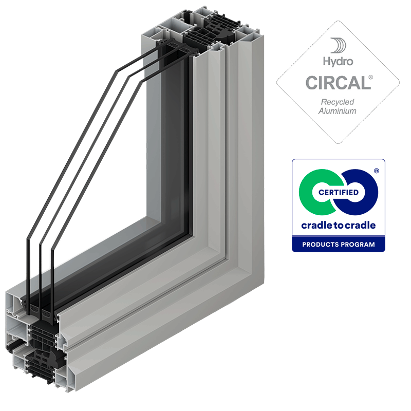 Soleal visible Standard Sloped Vent and Frame 