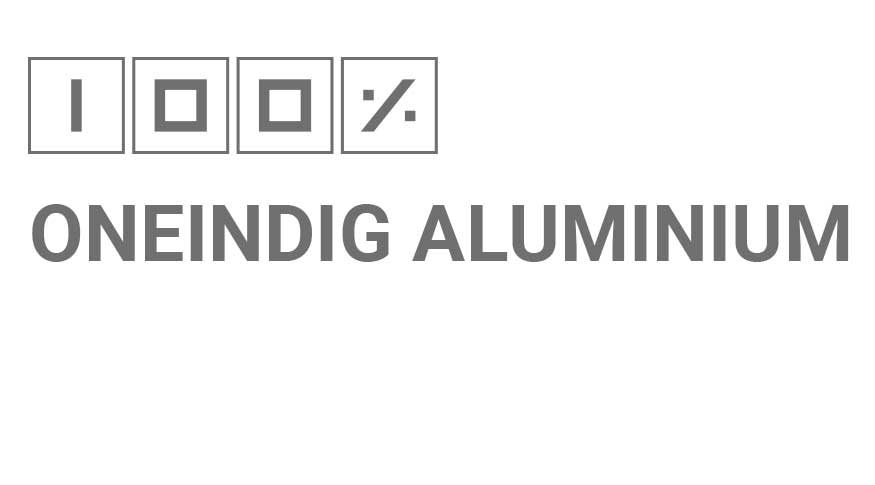 100% oneindig aluminium