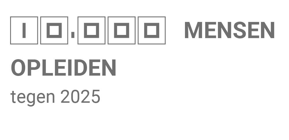 10.000 mensen opleiden tegen 2025