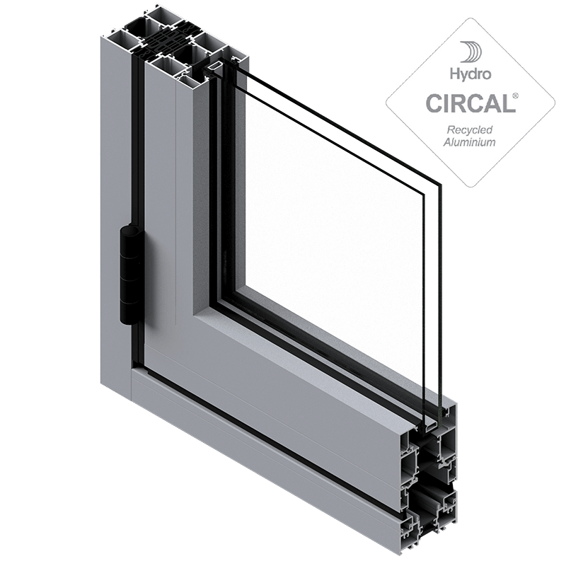 3D Porte AMBIAL en aluminium repliable