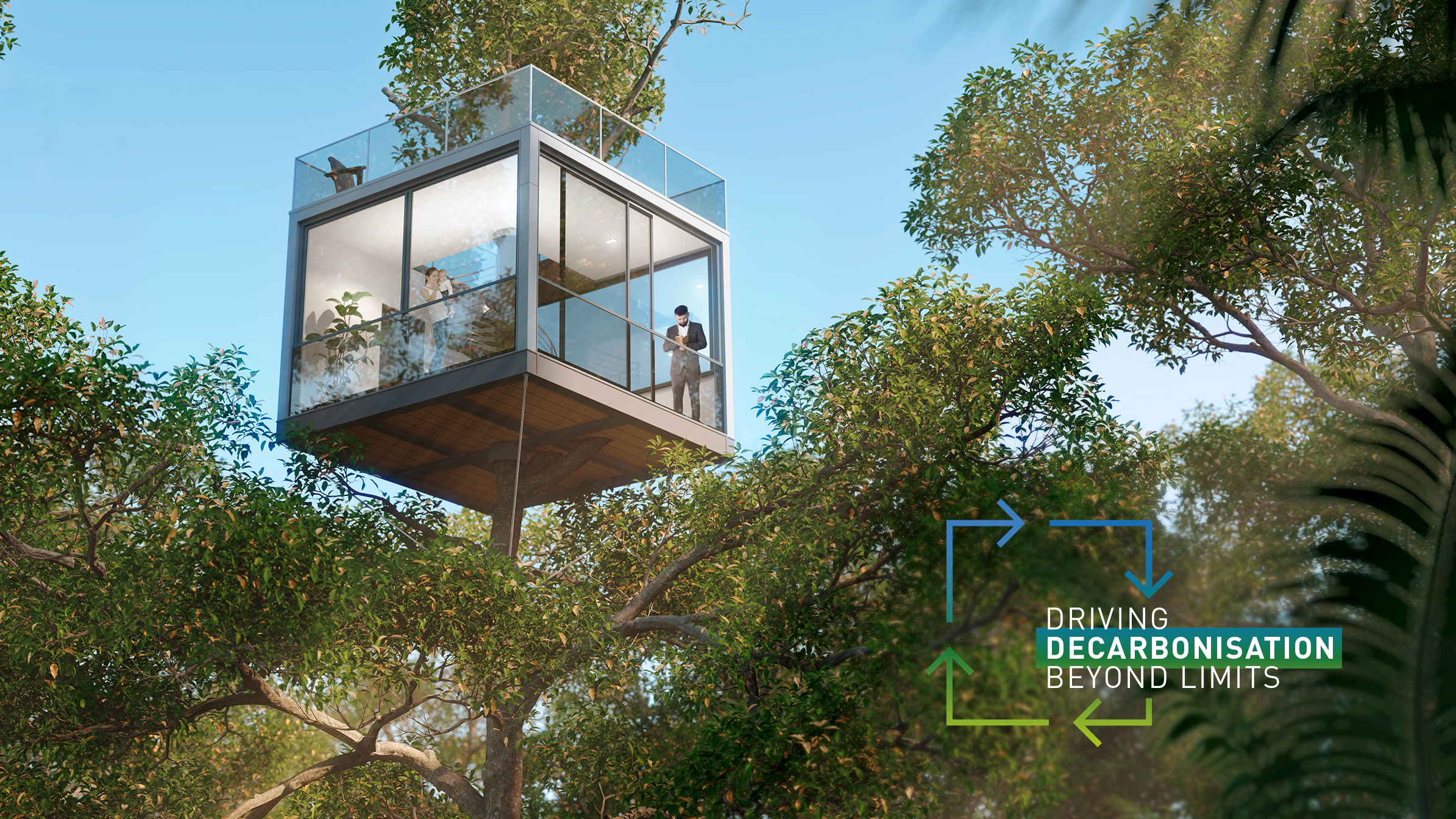 a sustainable glass house 